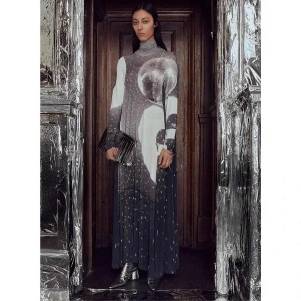 MM6 Maison Martin Margiela Gray and White Dress - Picture 2 of 4